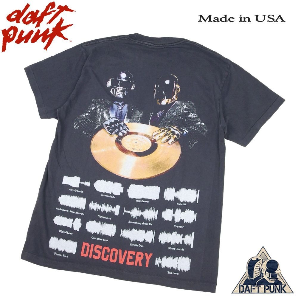 daf tpunk ダフトパンク Tシャツ DAFT PUNK ブラック Lサイズ フランス