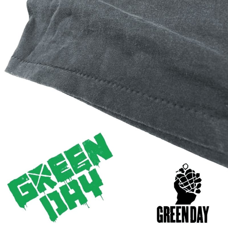 GREEN DAY グリーンデイ ロンT 長袖 Tシャツ ブラック Lサイズ ロックT