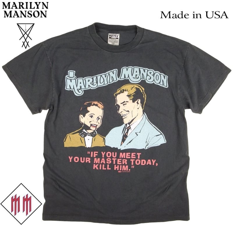 MARILYN MANSON マリリンマンソン Tシャツ USA 半袖 ポリス MARILYN MANSON マリリンマンソン Tシャツ USA 半袖 ポリス