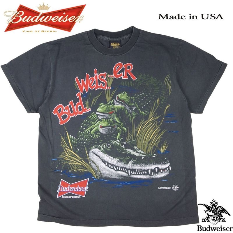 Budweiser バドワイザー Tシャツ ブラック Lサイズ 半袖