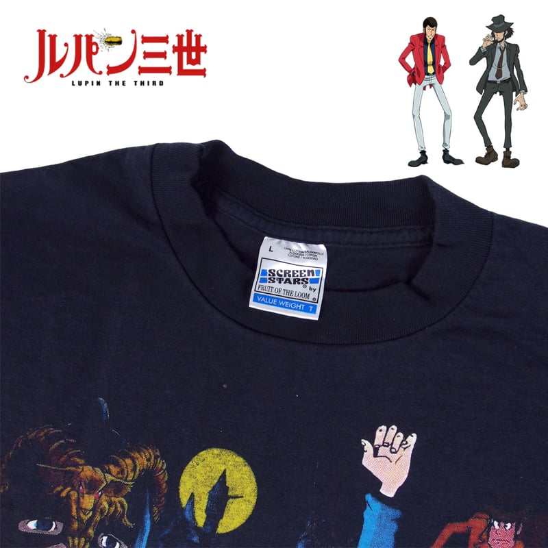 Lupin the 3rd ルパン三世 Tシャツ ブラック Lサイズ 半袖 アメコミ 