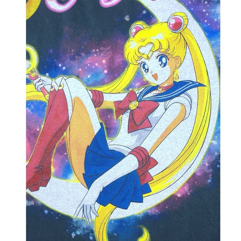 美少女戦士 セーラームーン Tシャツ USA製 アニメ ブラック L