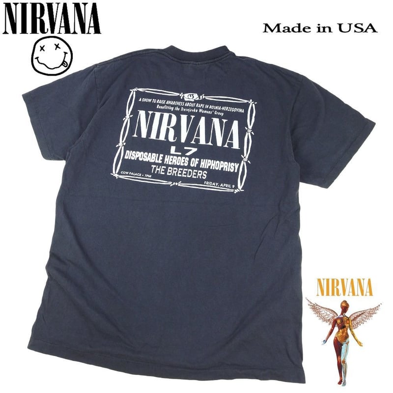 NIRVANA ニルバーナ Tシャツ ニルヴァーナ バンドT カートコバーン L7