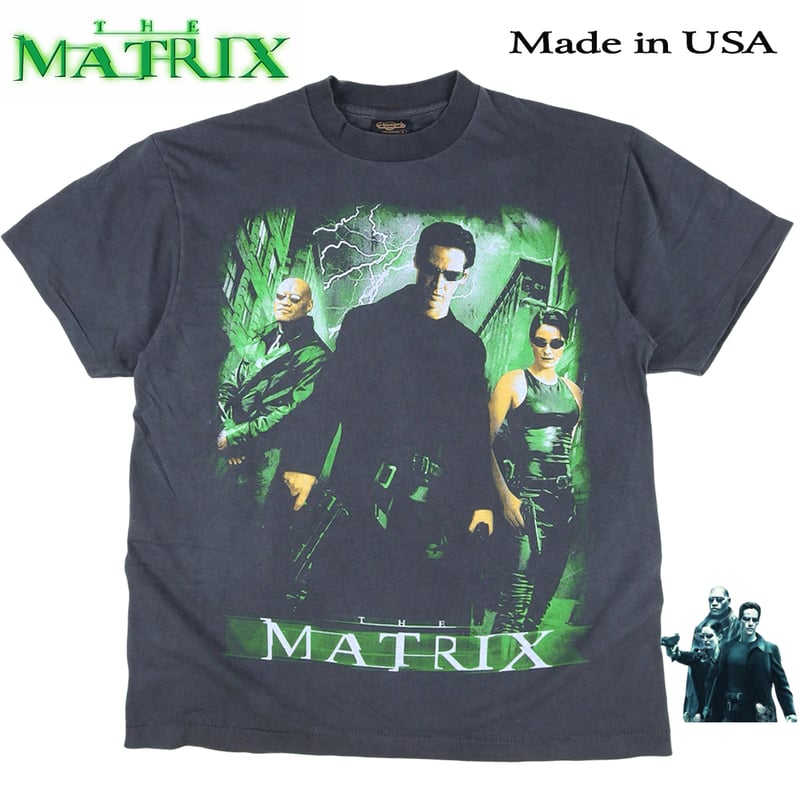 レア★1999年★THE MATRIXマトリックス★ヴィンテージ黒Tシャツ MATRIX Tシャツ マトリックス 半袖 matrix 1999 アメリカ キアヌ