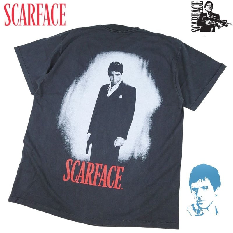 スカーフェイス Scarface アルパチーノ 映画 Movie TシャツXL 美 品꧂SCARFACE スカーフェイスアルパチーノ映画ムービーT