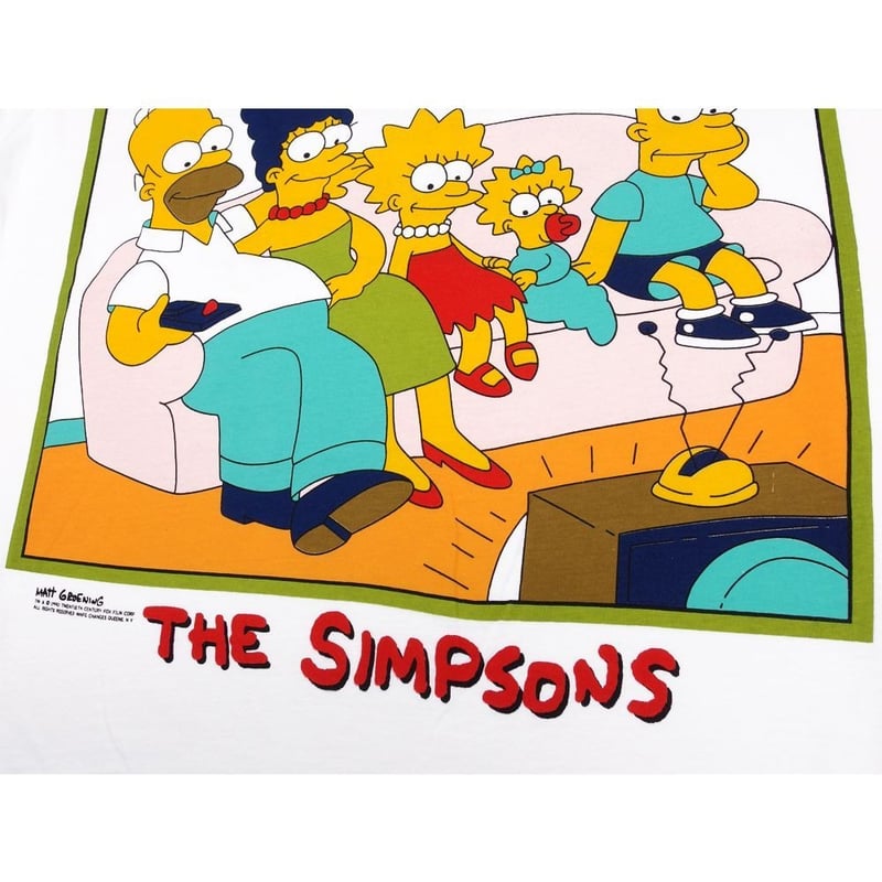 The Simpsons ザ シンプソンズ Tシャツ ホワイト Lサイズ 半袖