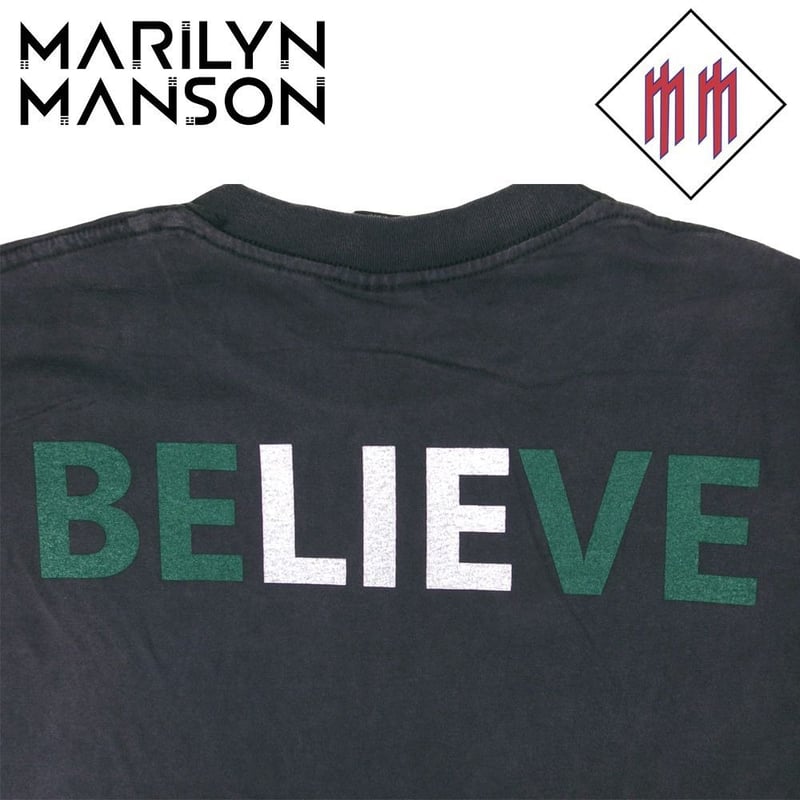 マリリンマンソン　BELIEVE Tシャツ　サイズL HANGOUT | . . New Delivery Item MODEL: 90s Marilyn Manson