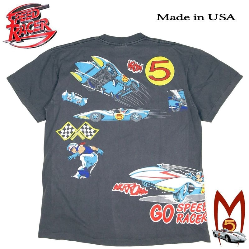 SPEED RACER スピードレーサー Tシャツ マッハGOGO 1967 チャコール Lサ