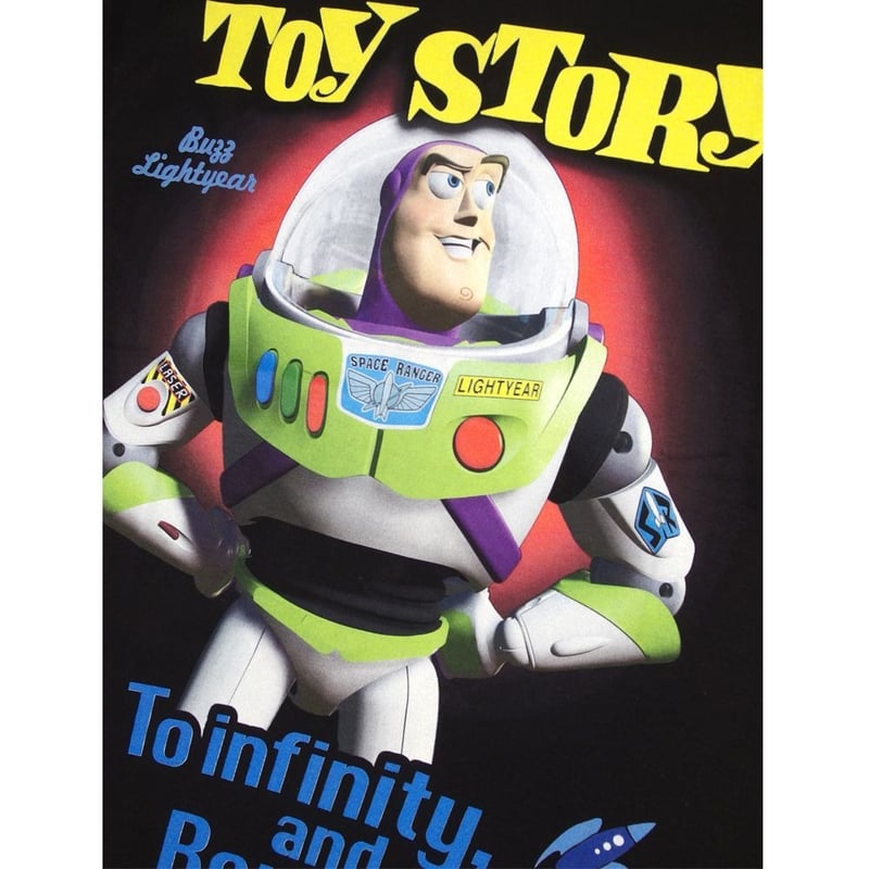 TOY STORY トイストーリー Tシャツ ブラック ウッディ バズライト