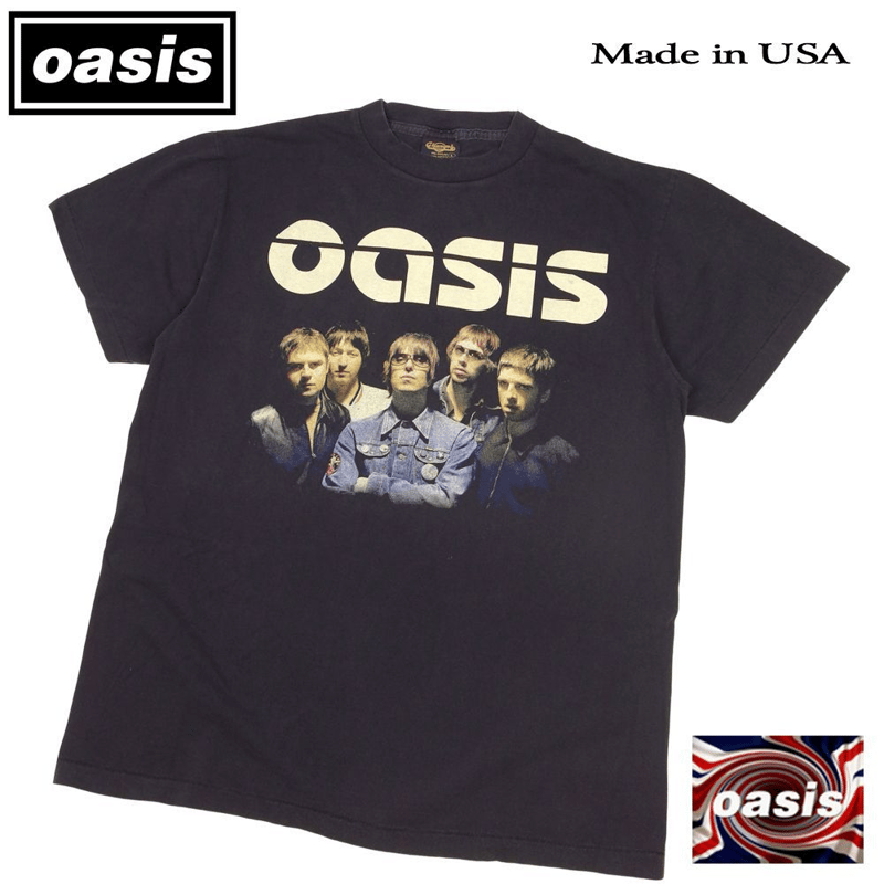 oasis オアシス Tシャツ OASIS ブラック Lサイズ ロックバンド ロック