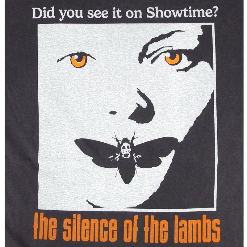 羊たちの沈黙 the silece of the lambs Tシャツ 半袖 映画T ブラック