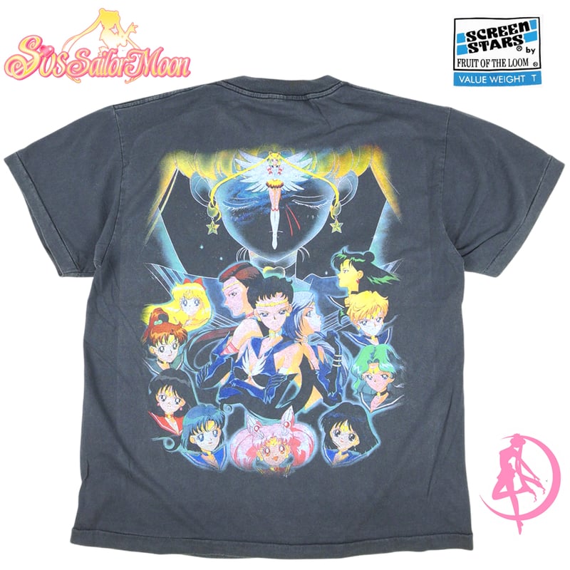 美少女戦士 セーラームーン Tシャツ アニメ ブラック Lサイズ 半袖