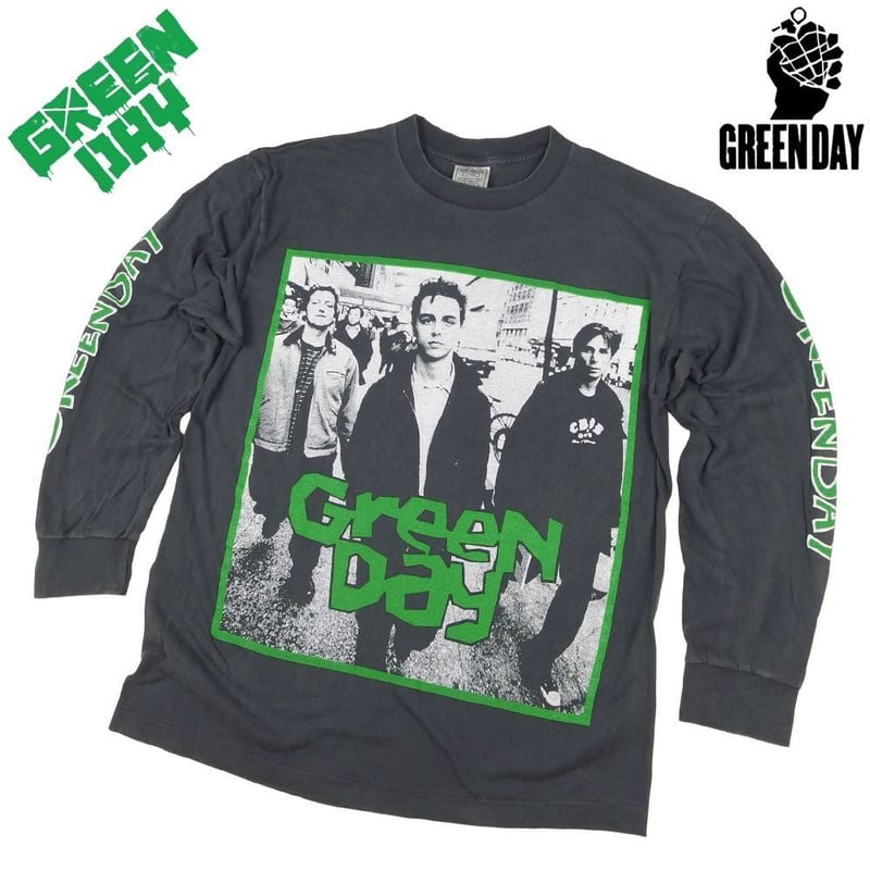 GREEN DAY グリーンデイ ロンT 長袖 Tシャツ ブラック Lサイズ ロックT