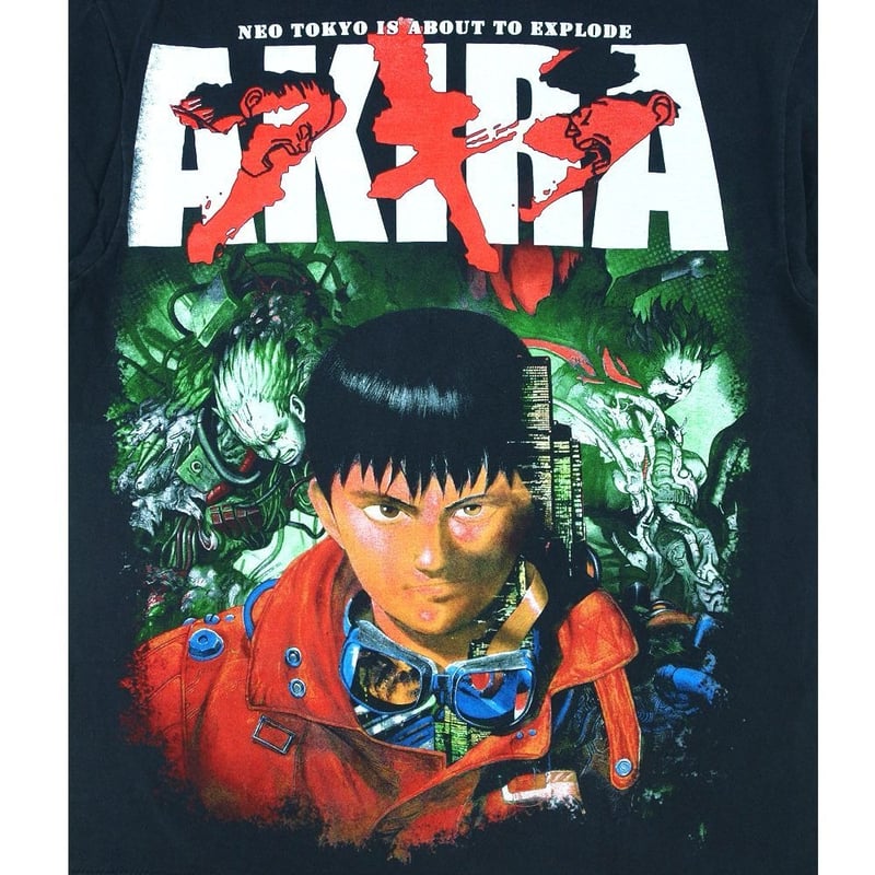 AKIRA アキラ アニメ Tシャツ USA製 ブラック Lサイズ 半袖 メンズ