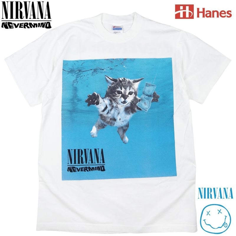 NIRVANA ニルヴァーナ Tシャツ Hanes製 ホワイト Lサイズ ニルバーナ