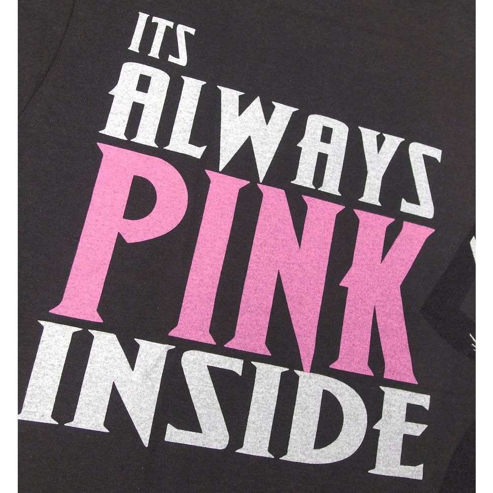 PINK PANTHER ピンクパンサー Tシャツ チャコール Lサイズ ピンクの豹
