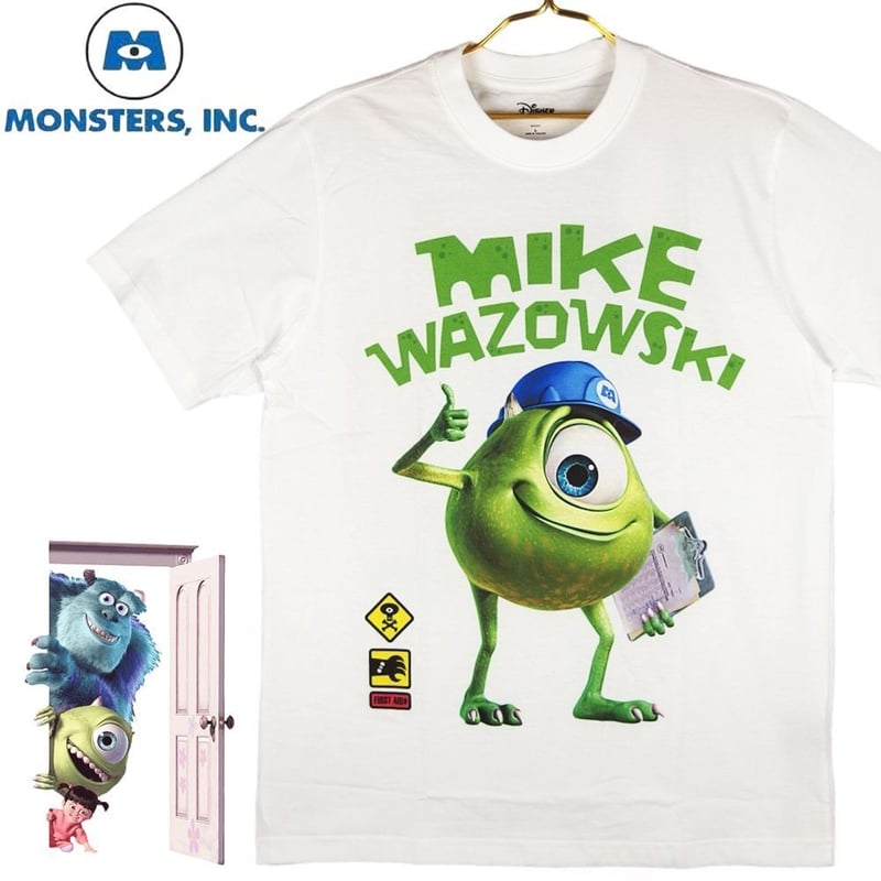 モンスターズインク Monsters Inc Tシャツ ホワイト サリー マイク