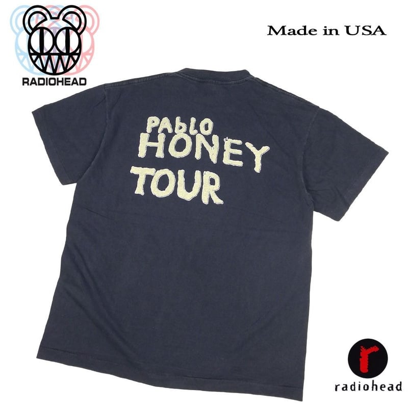 radiohead レディオヘッド Tシャツ USA製 ブラック Lサイズ Made in U