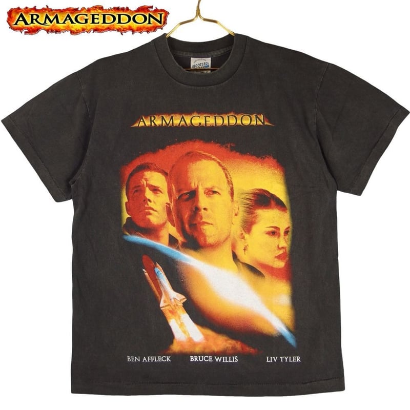 アルマゲドン Tシャツ 半袖 映画T ブラック Lサイズ 1998年 ARMAGEDDON