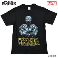 マーベル Tシャツ MARVEL メンズ ブラックパンサー レディース 半袖 BLACK PANTHER アメコミ アベンジャーズ キャプテンアメリカ ハルク ブラック eplus1186