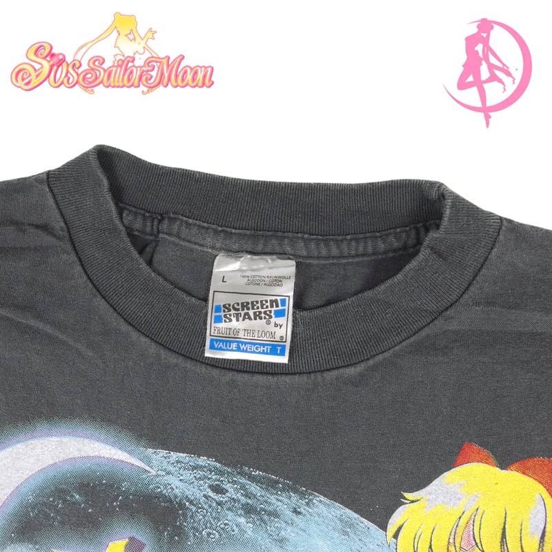 美少女戦士 セーラームーン Tシャツ アニメ ブラック Lサイズ 半袖