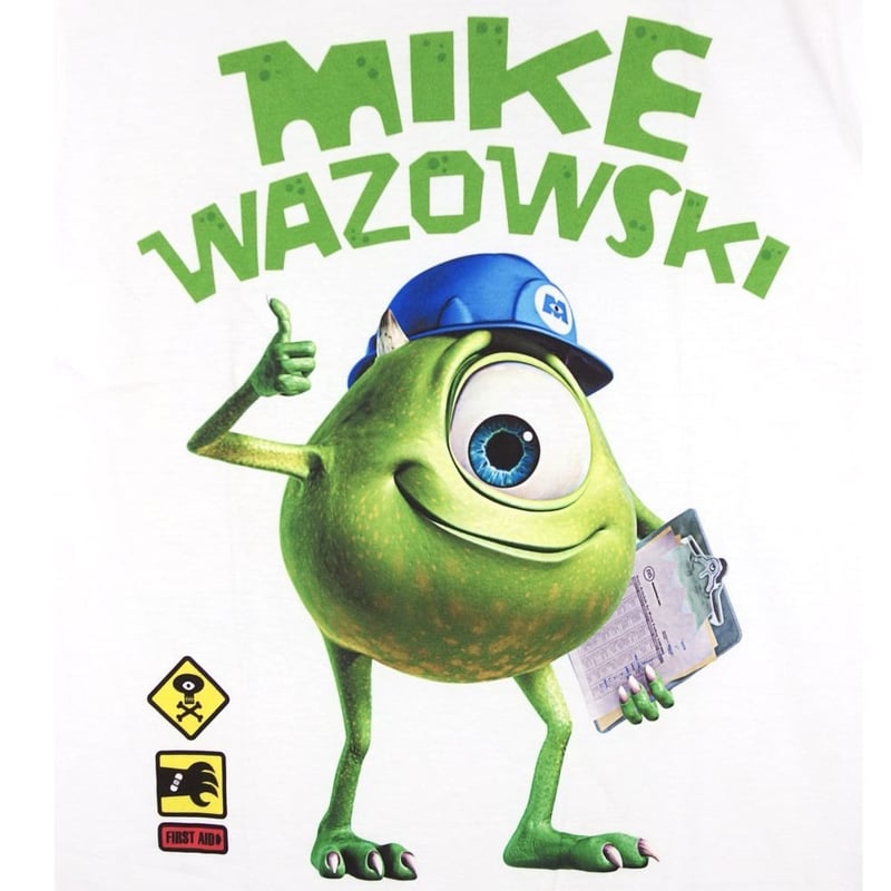 モンスターズインク Monsters Inc Tシャツ ホワイト サリー マイク