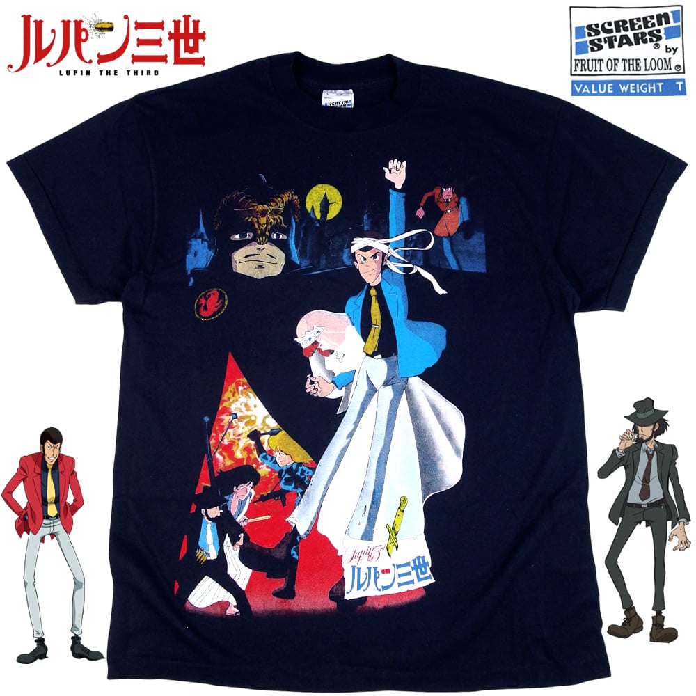 Lupin the 3rd ルパン三世 Tシャツ ブラック Lサイズ 半袖 アメコミ