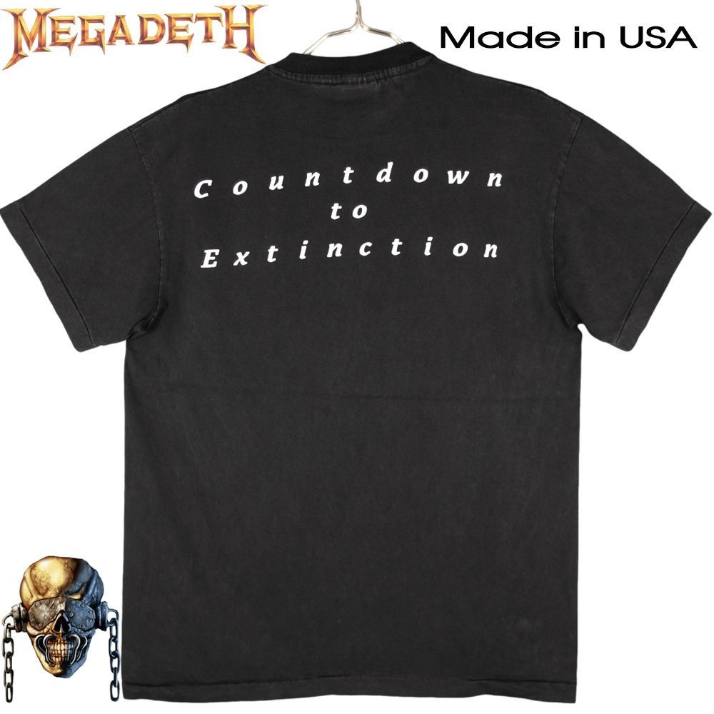 メガデス　2007ツアーTシャツ Lサイズ　新品未着用 MEGADETH メガデス Tシャツ megadeth ブラック Lサイズ USA製 ヘヴィメ