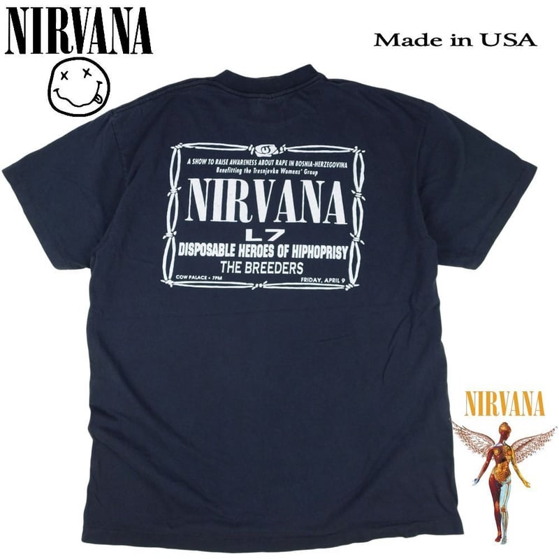 NIRVANA ニルバーナ Tシャツ ニルヴァーナ バンドT カートコバーン L7
