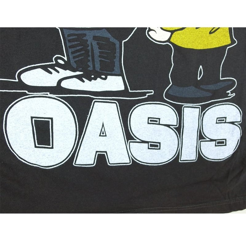 OASIS オアシス Tシャツ Hanes製 チャコール Lサイズ リアムギャラガー