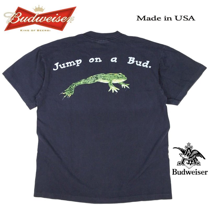 Budweiser バドワイザー Tシャツ ブラック Lサイズ 半袖 アメリカ