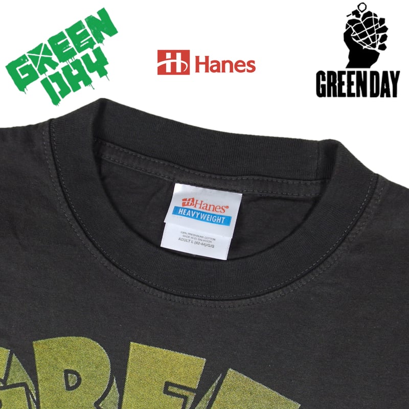 GREEN DAY グリーンデイ Tシャツ チャコール 半袖 ロックT バンドT
