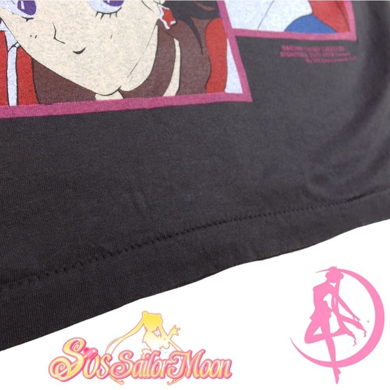 セーラームーン　Lサイズ　Tシャツ 美少女戦士セーラームーン Tシャツ USA製 アニメ チャコール Lサイズ
