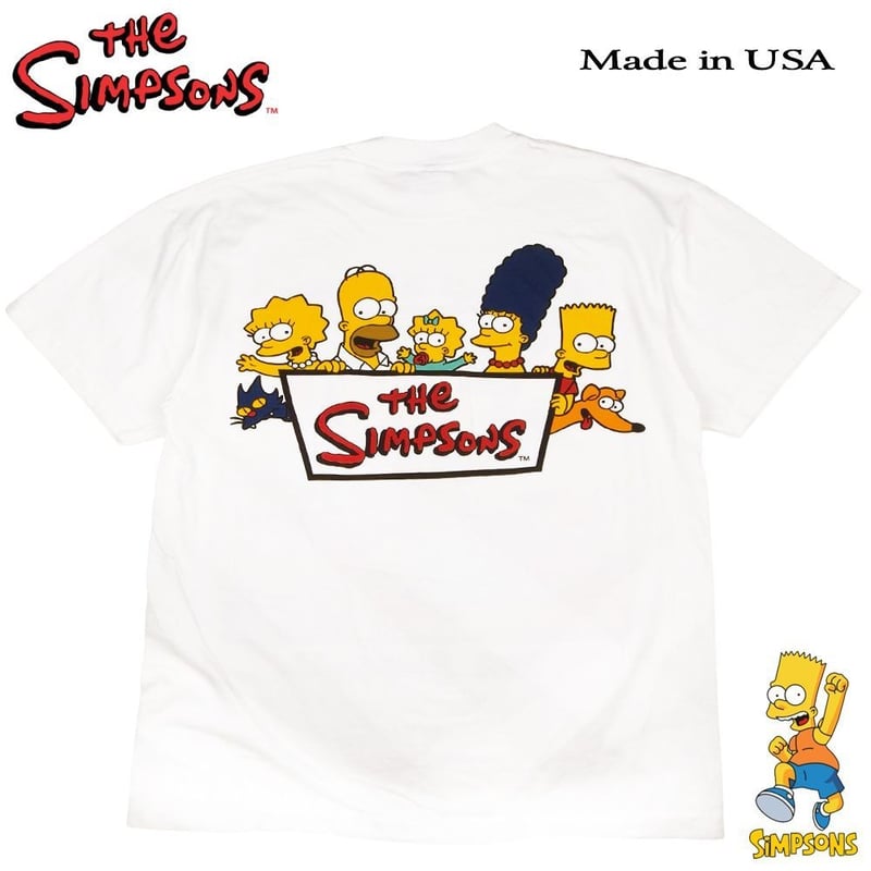 The Simpsons ザ シンプソンズ Tシャツ ホワイト Lサイズ 半袖