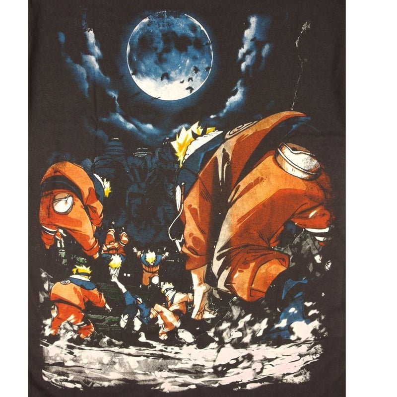 NARUTO Tシャツ ナルト アニメ チャコール Lサイズ アニメ メンズ