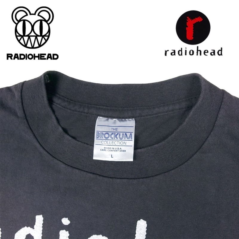 radiohead レディオヘッド ロンT 長袖 Tシャツ ブラック Lサイズ Made