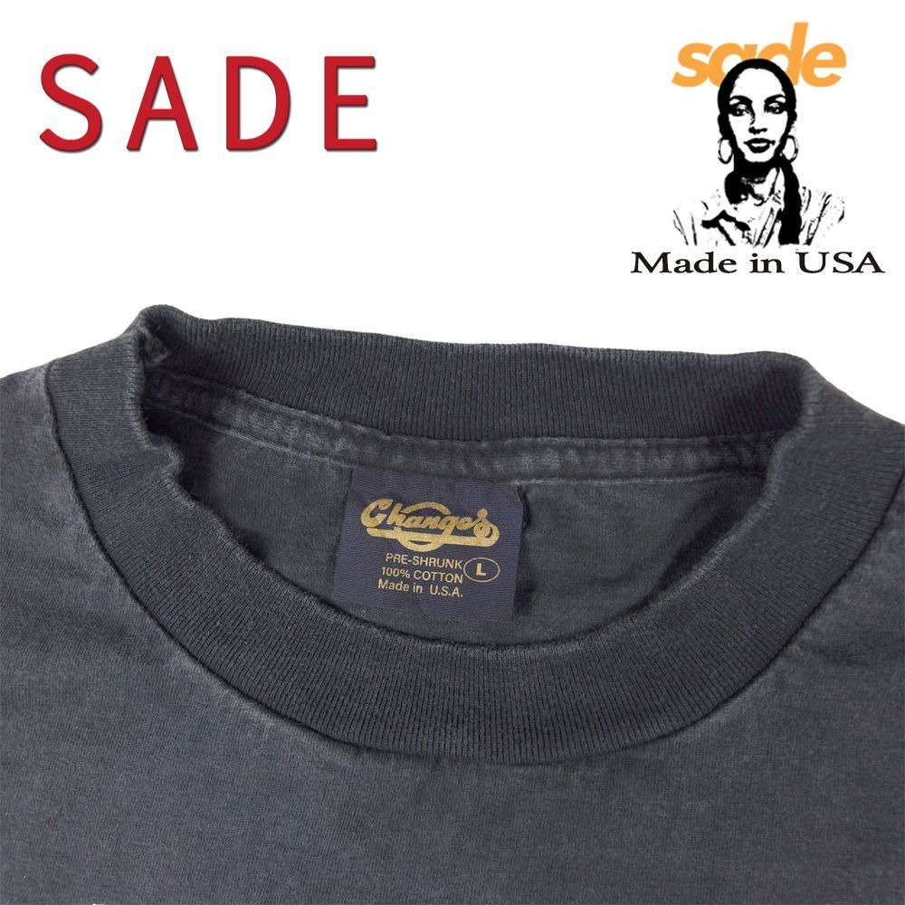 SADE シャーデー Tシャツ 半袖 ブラック バンドT イギリス ソウル