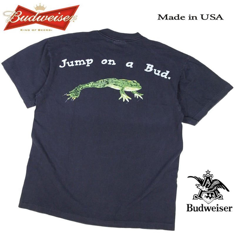 Budweiser バドワイザー Tシャツ ブラック Lサイズ 半袖 アメリカ