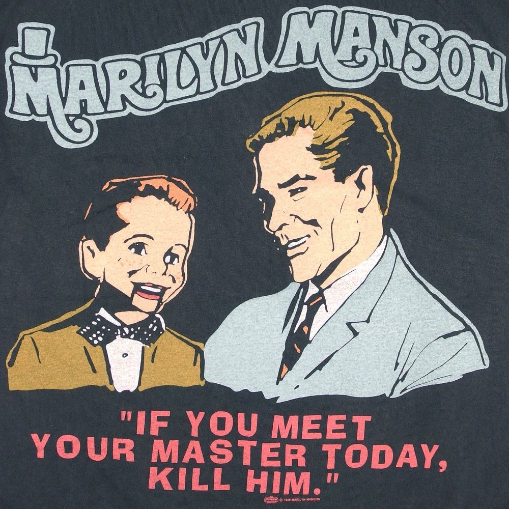 MARILYN MANSON マリリンマンソン Tシャツ USA 半袖 ポリス MARILYN MANSON マリリンマンソン Tシャツ USA 半袖 ポリス