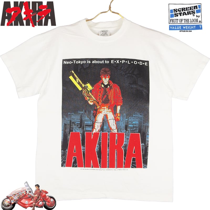 AKIRA アキラ アニメ Tシャツ USA製 ホワイト Lサイズ 半袖 メンズ