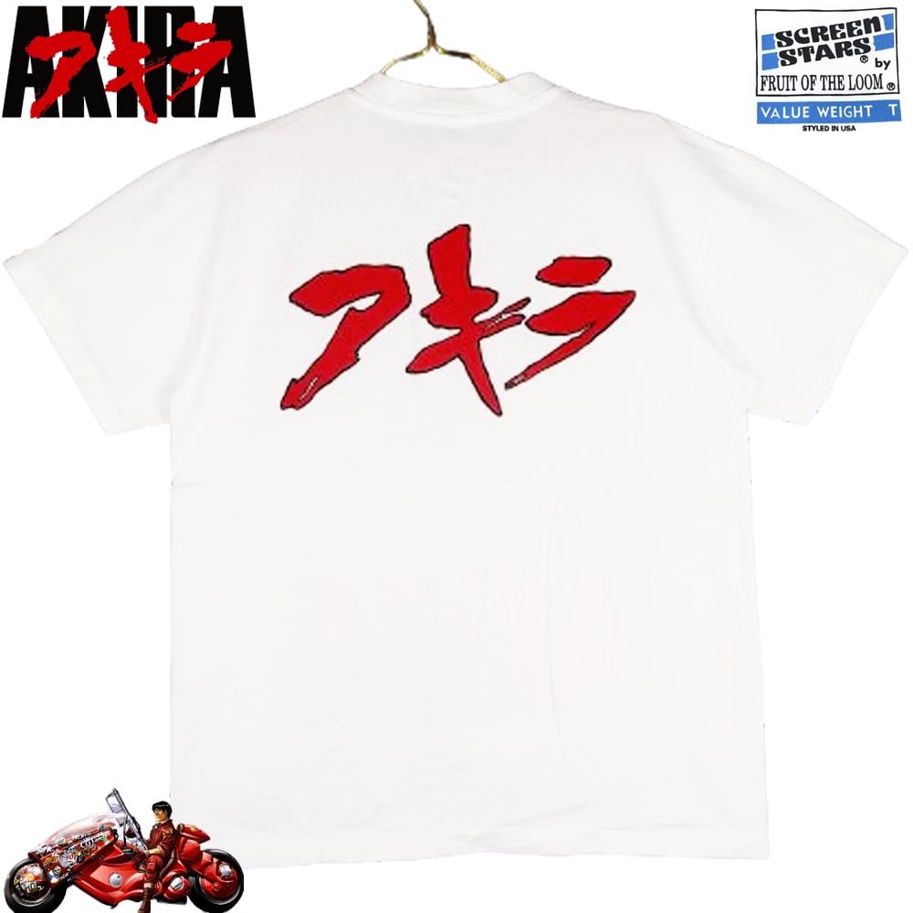 AKIRA アキラ アニメ Tシャツ USA製 ホワイト Lサイズ 半袖 メンズ