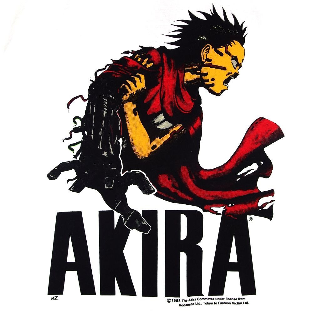 AKIRA アキラ アニメ Tシャツ USA製 ホワイト Lサイズ 半袖 メンズ