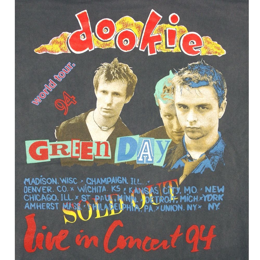GREEN DAY グリーンデイ ロンT 長袖 Tシャツ ブラック Lサイズ dookie l