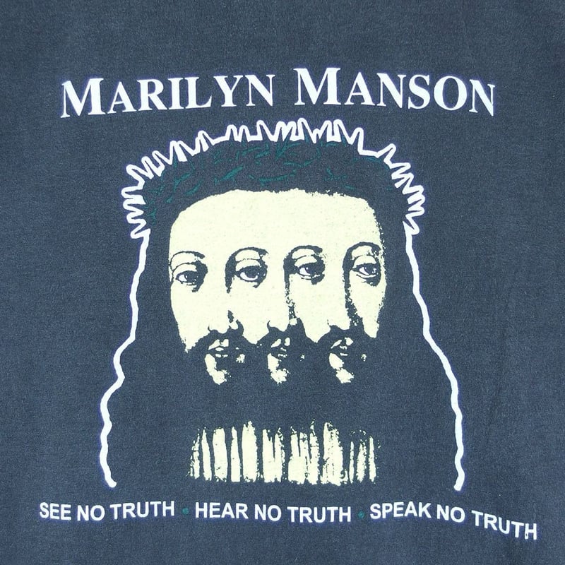MARILYN MANSON マリリンマンソン Tシャツ USA製 半袖 ブラック ロック