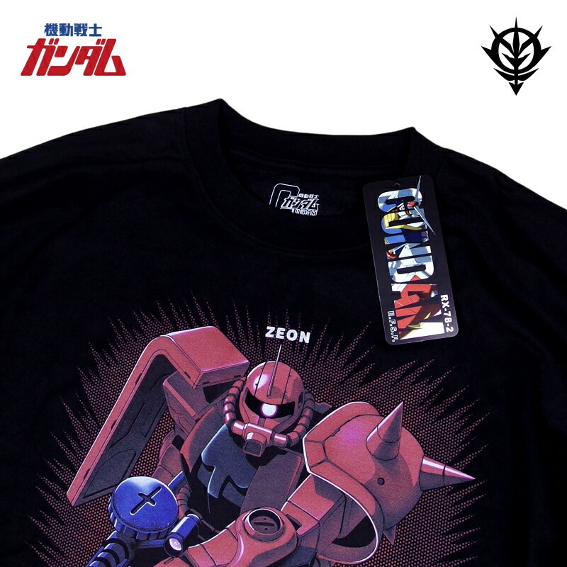 GUNDAM シャア専用 ザク ロンT ガンダム 長袖Tシャツ メンズ 機動戦士