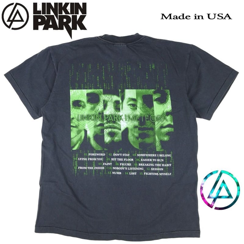 LINKIN PARK リンキンパーク Tシャツ アニメ USA製 ブラック バンドT ME