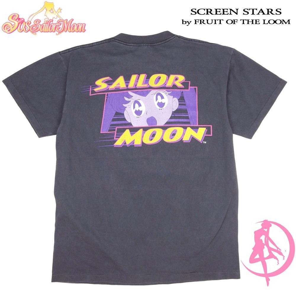 美少女戦士 セーラームーン Tシャツ アニメ ブラック 半袖 メンズ