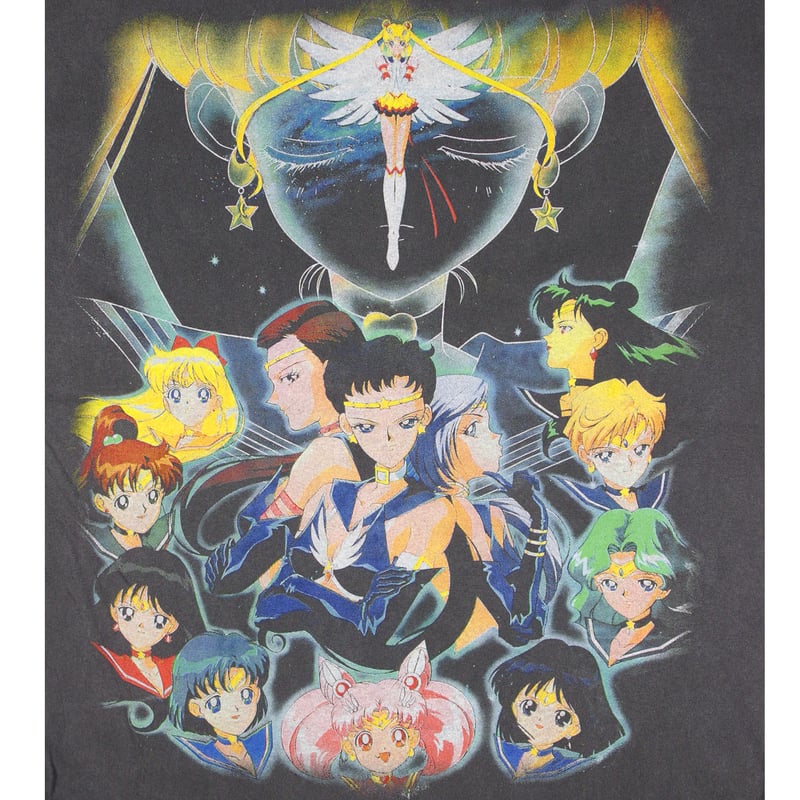 美少女戦士 セーラームーン Tシャツ アニメ ブラック Lサイズ 半袖