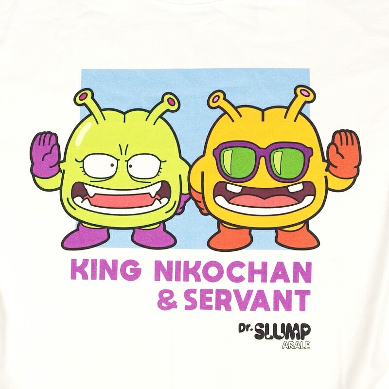 ドクタースランプ アラレちゃん ニコちゃん大魔王 Tシャツ 鳥山明 90s ニコチャン大王 ロンT ドクタースランプ アラレちゃん 長袖 Tシャツ