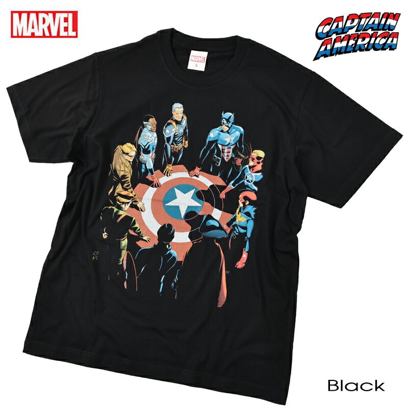 マーベル Tシャツ MARVEL メンズ キャプテンアメリカ アベンジャーズ